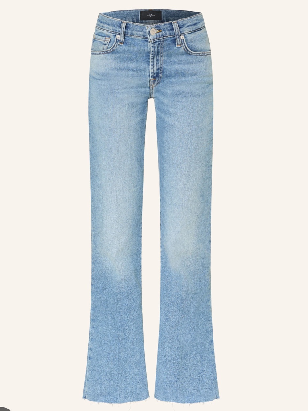 NWT 7 For All Mankind Kimmie Fitted Stetch Bootcut Jeans Blue 30